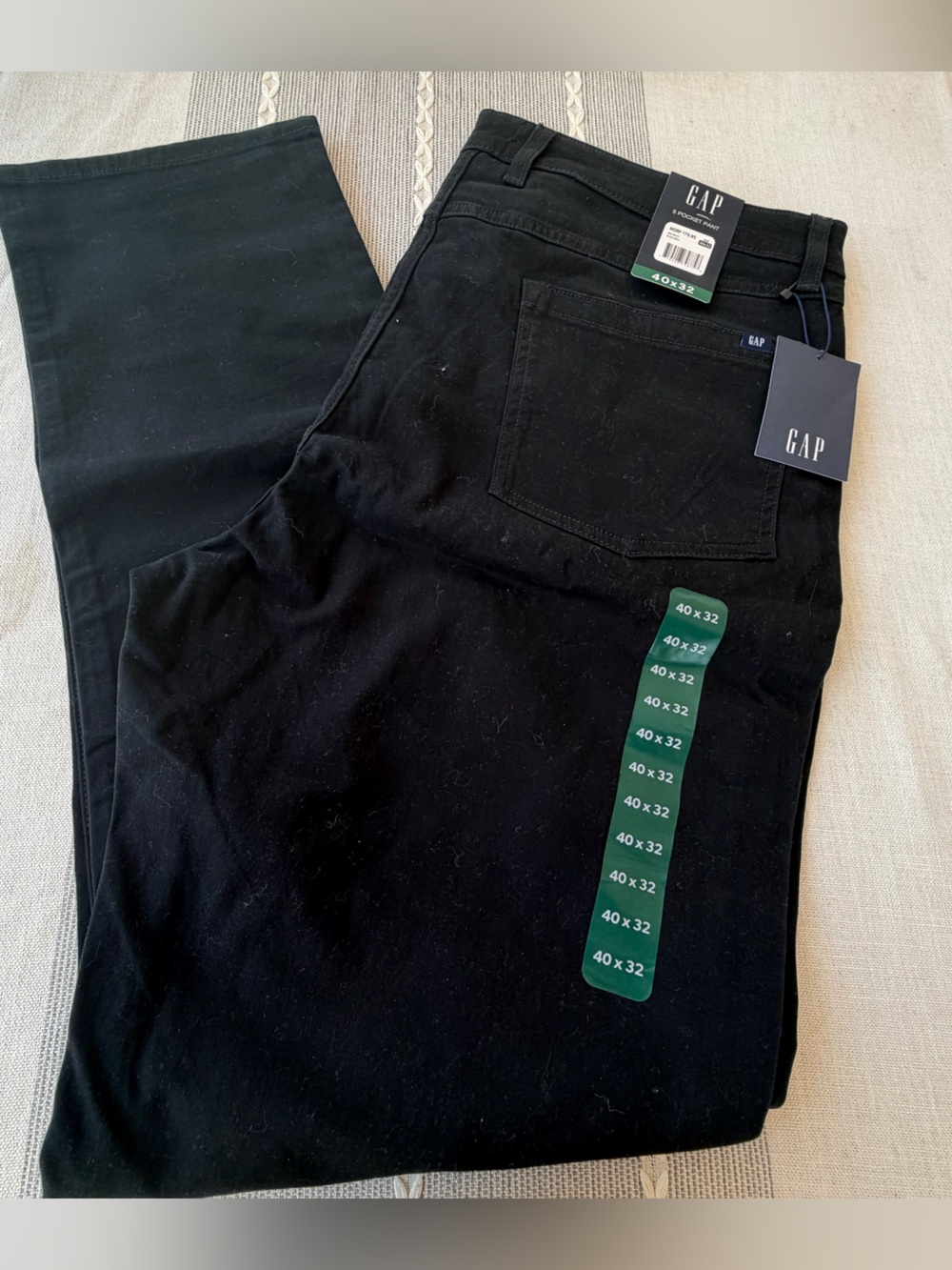 NWT GAP black men’s khakis  5 pockets pant trousers brand new various size